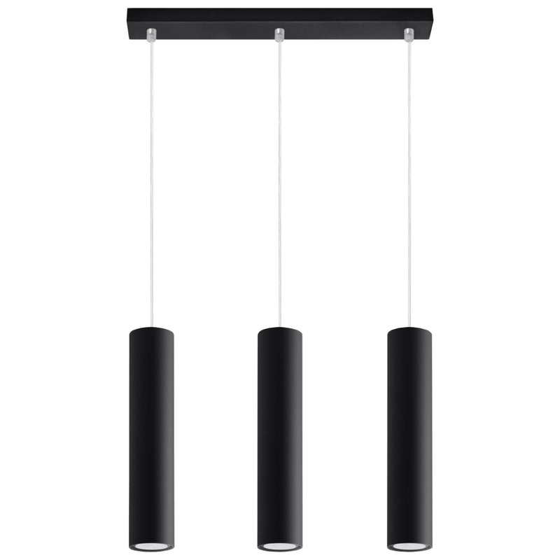 Pendant light LAGOS 3L Black – Modern pendant lamp with three light sources