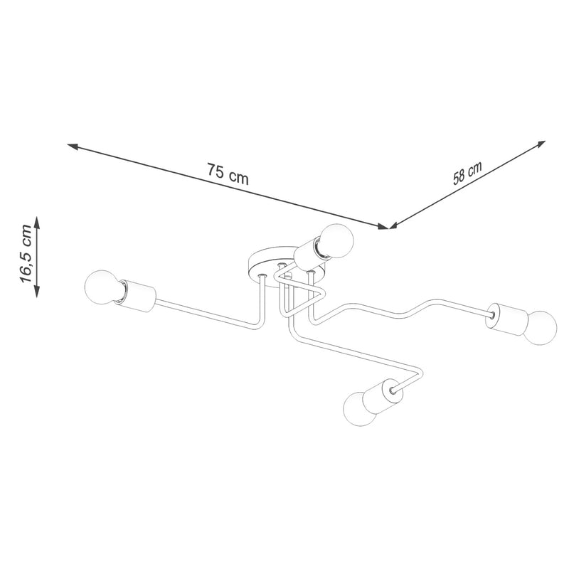 Chandelier TIMBO 4 white