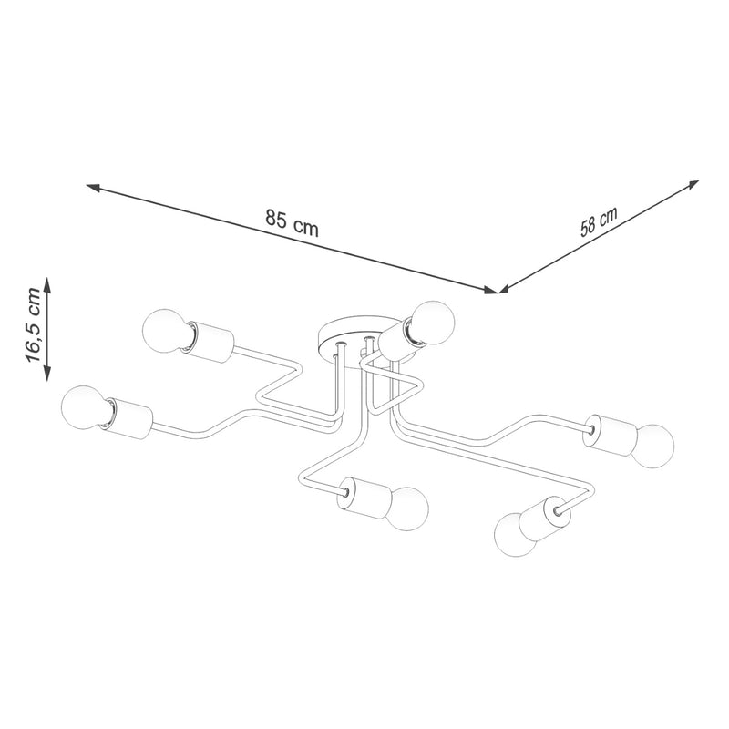Chandelier TIMBO 6 white