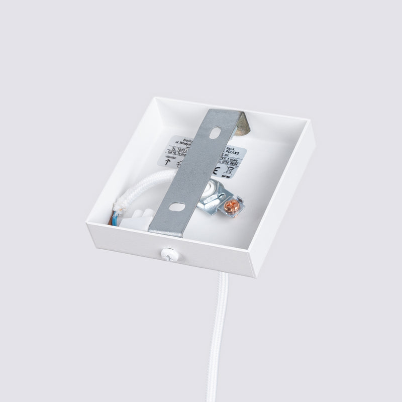 Pendelleuchte Karbon 1 Weiß Aluminium Zylinder Minimal