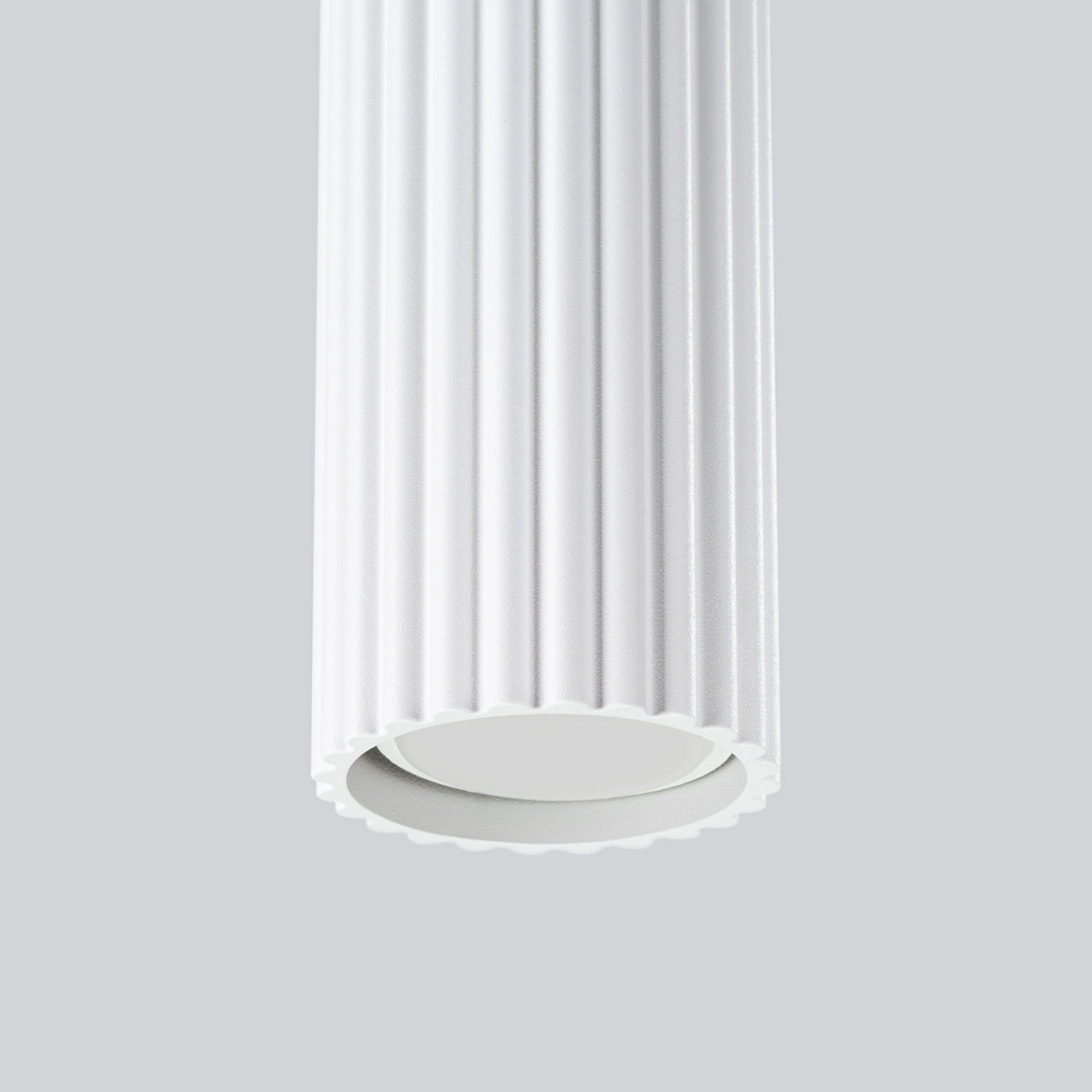 Pendelleuchte Karbon 1 Weiß Aluminium Zylinder Minimal