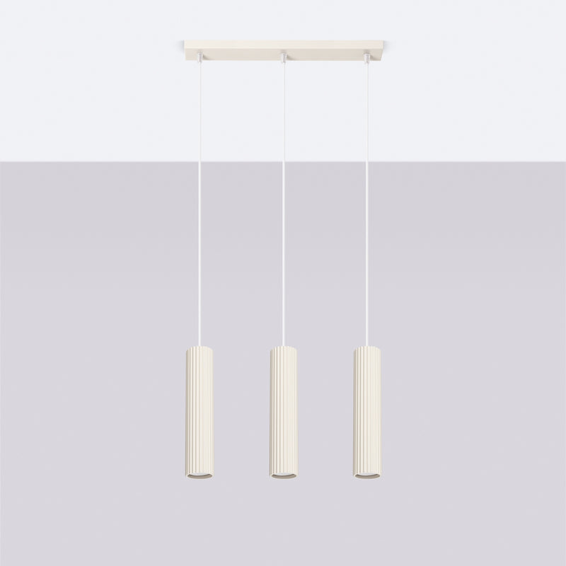 Pendant light KARBON 3L beige
