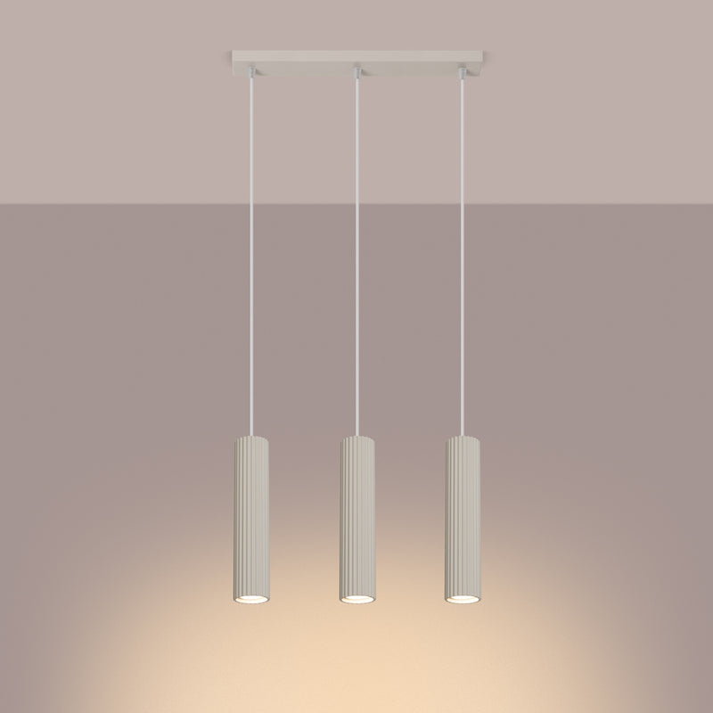 Pendant light KARBON 3L beige