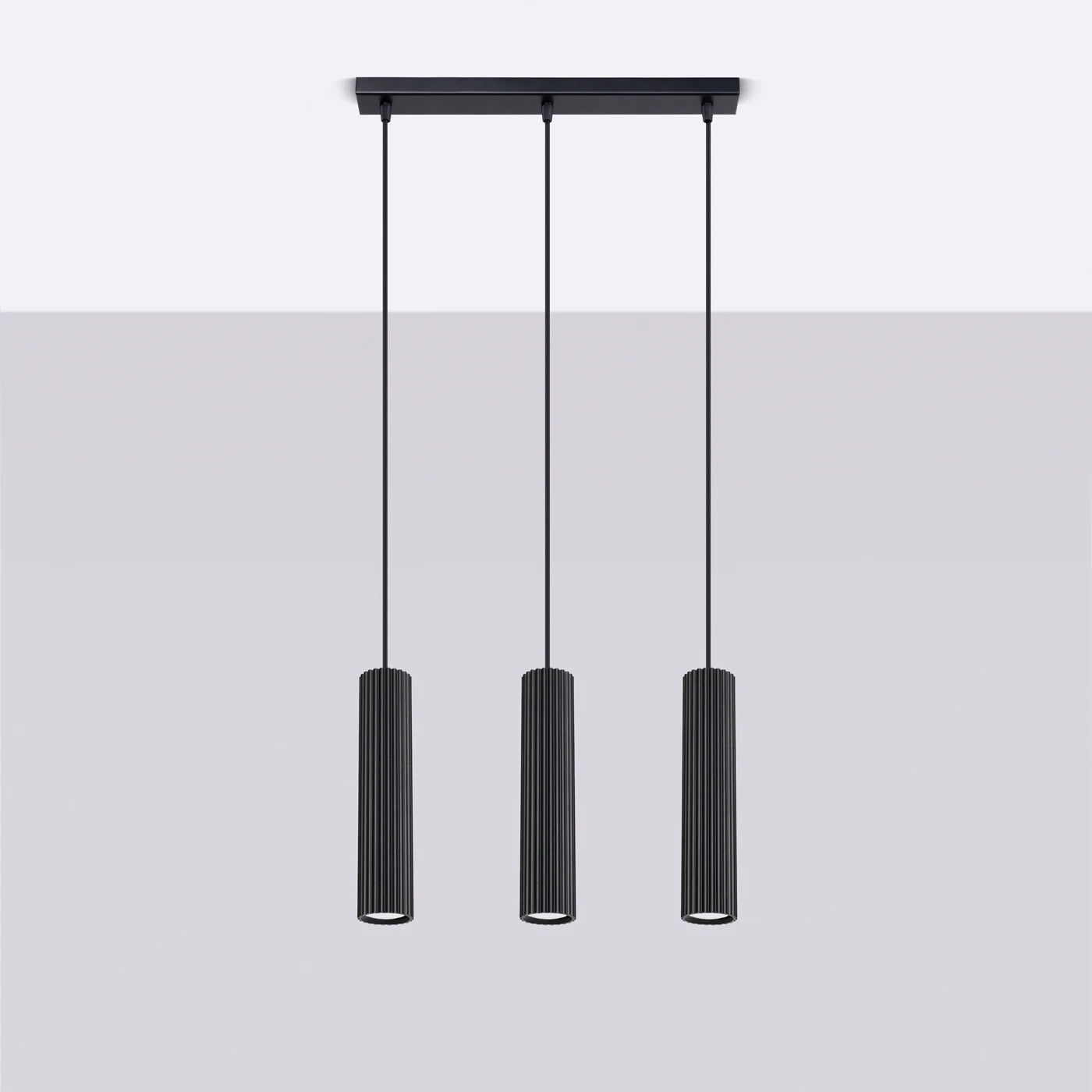 Hanglamp KARBON 3L zwart