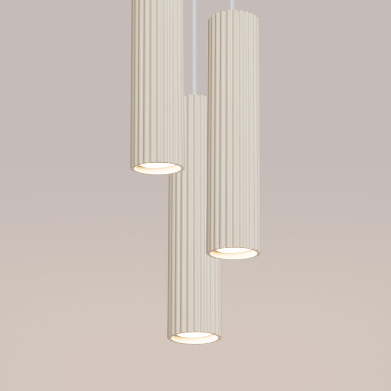 Pendant light KARBON 3P beige