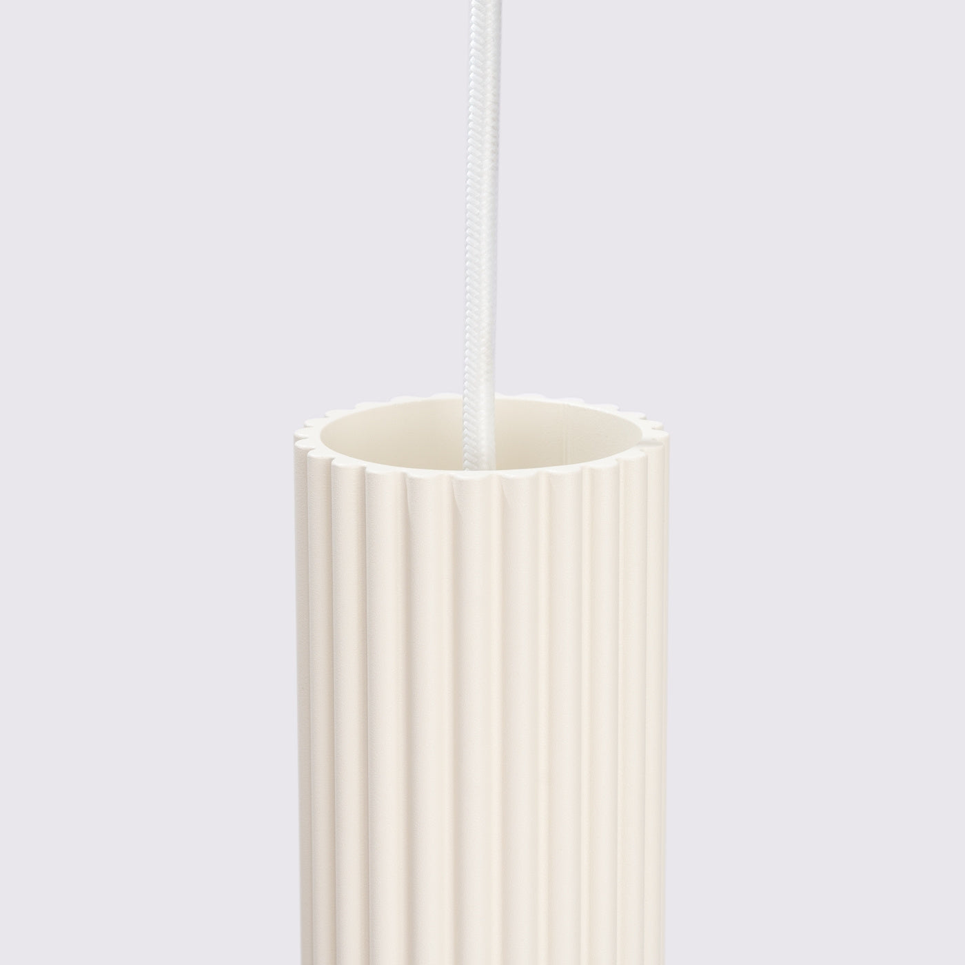 Pendelleuchte Karbon 3P Beige Aluminium Modern Minimal