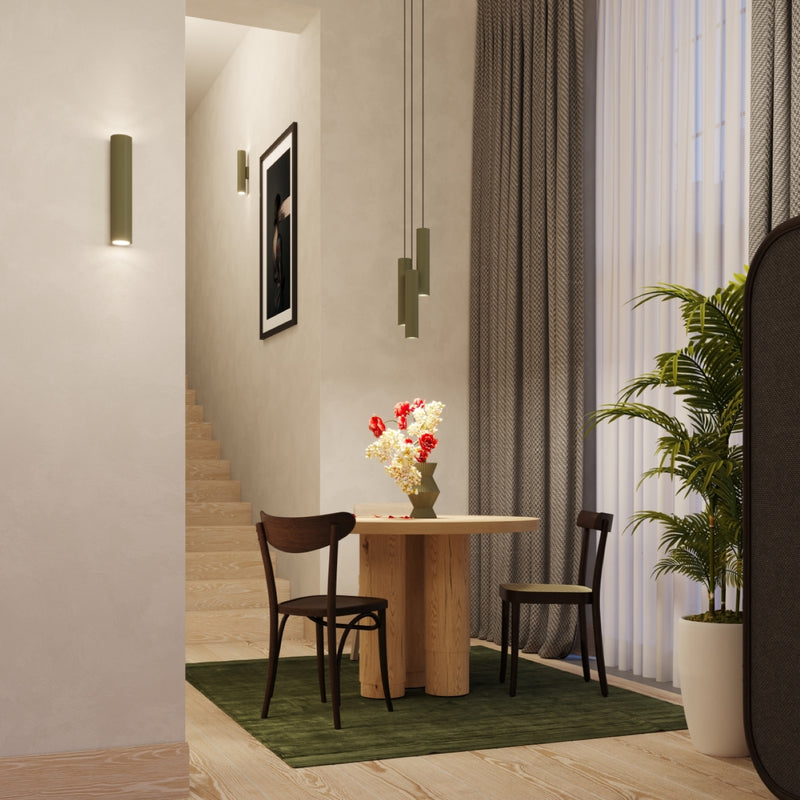 Pendant light LAGOS 1 olive green – stylish pendant light for modern living spaces