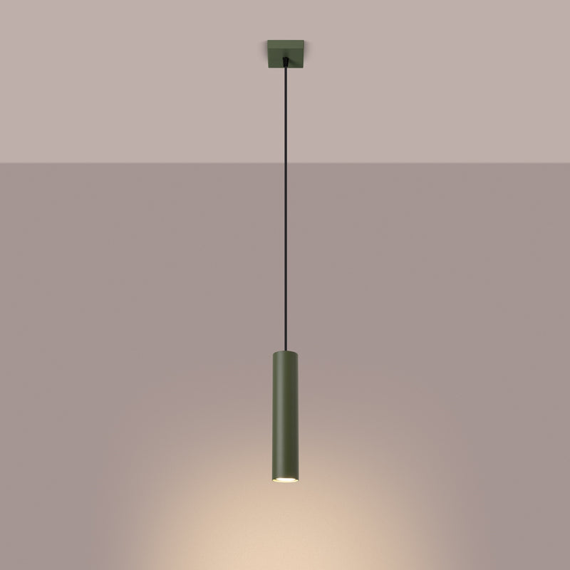 Pendant light LAGOS 1 olive green – stylish pendant light for modern living spaces