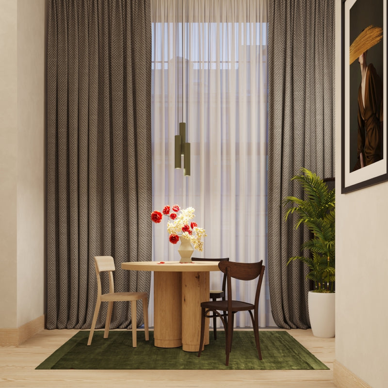 Pendant light LAGOS 3L olive green – Elegant hanging light with three light sources
