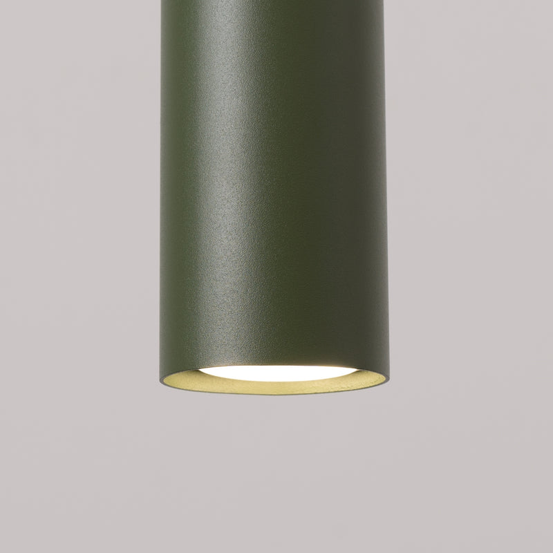 Pendant light LAGOS 3L olive green – Elegant hanging light with three light sources