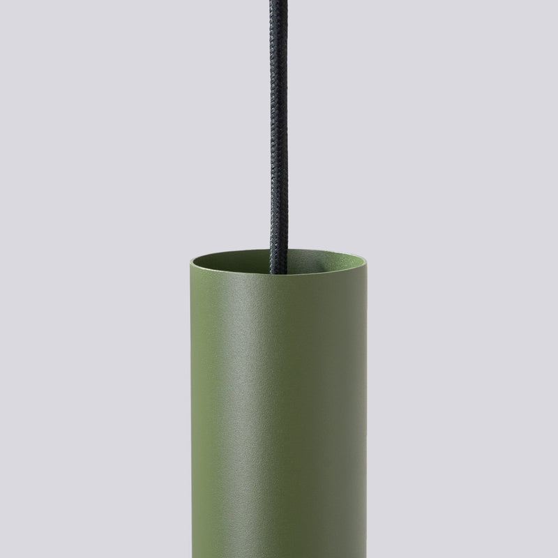 Pendant light LAGOS 3L olive green – Elegant hanging light with three light sources