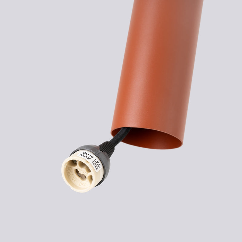Pendant light LAGOS 3P brick red – Timeless pendant lamp for stylish interiors