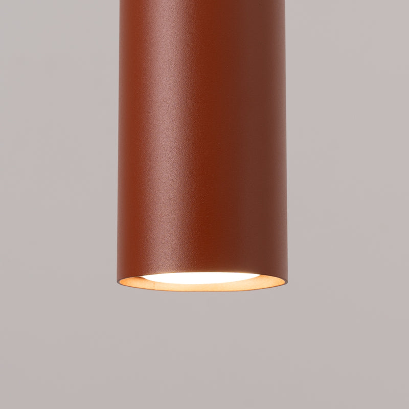 Pendant light LAGOS 3P brick red – Timeless pendant lamp for stylish interiors