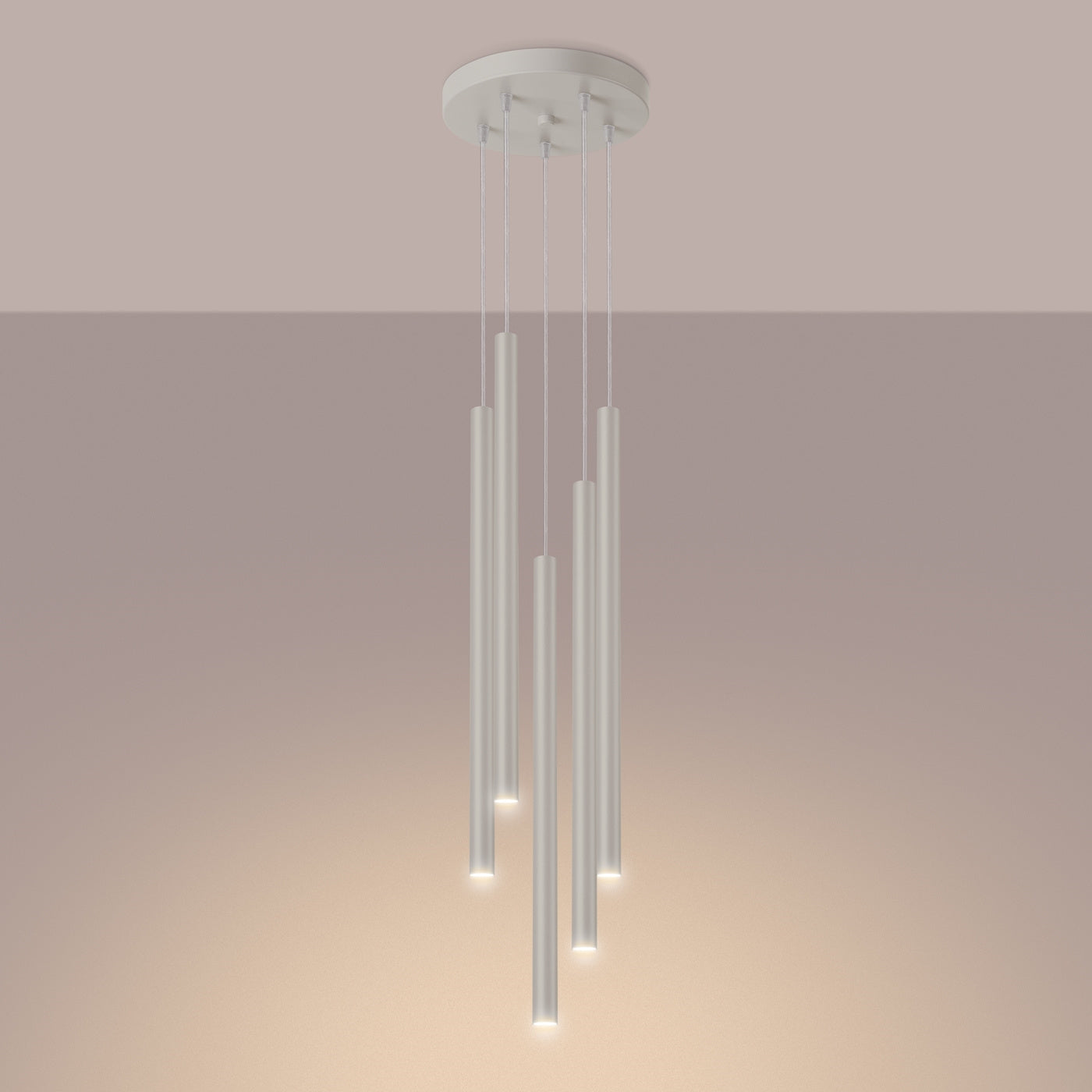 Pendant light PASTELO 5P beige