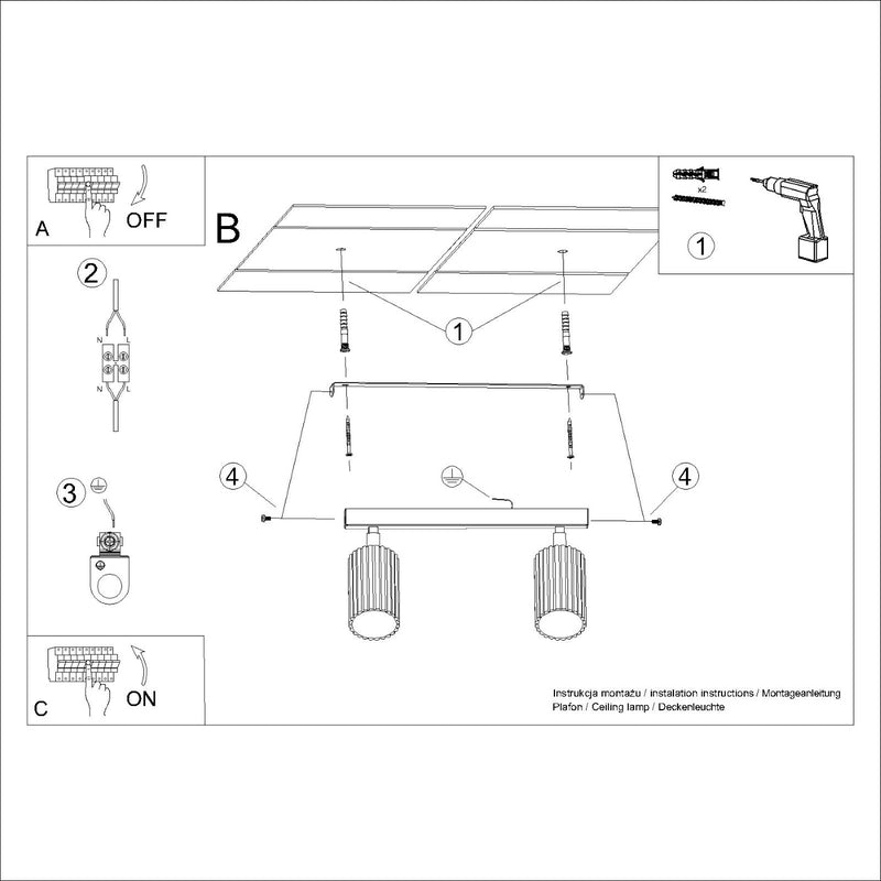 Ceiling KARBON 2 beige