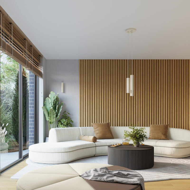 Deckenleuchte Karbon 3L Beige Aluminium Modern Plafond