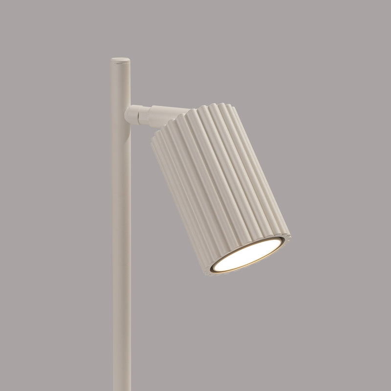 Tischlampe Karbon Beige Aluminium Minimalistisch Modern