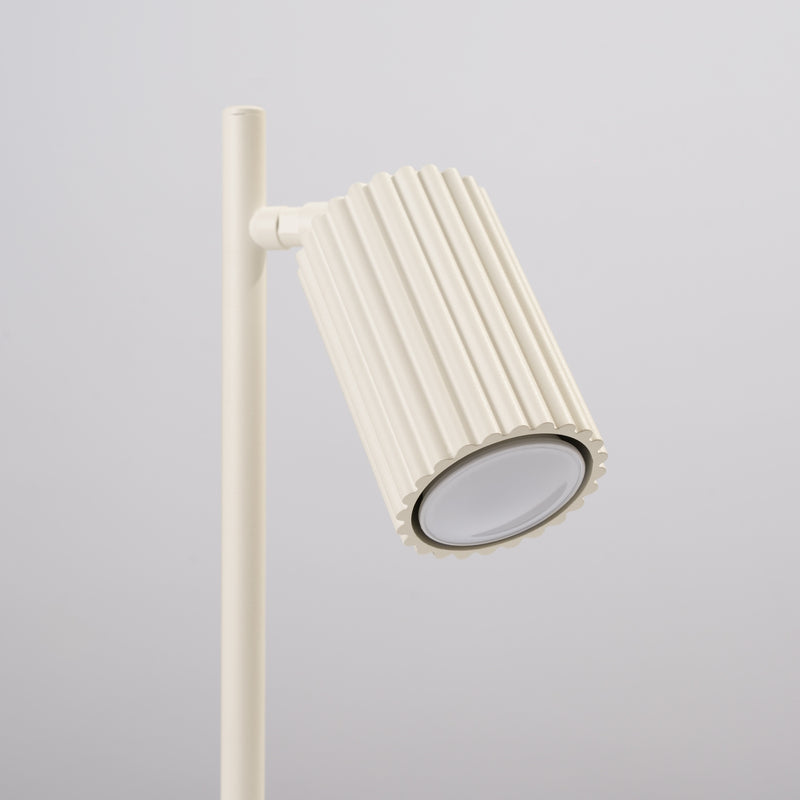 Tischlampe Karbon Beige Aluminium Minimalistisch Modern