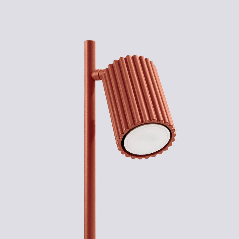 Tischlampe Karbon Ockerrot Aluminium Modern Minimal