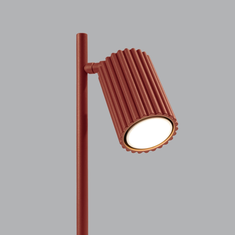 Tischlampe Karbon Ockerrot Aluminium Modern Minimal