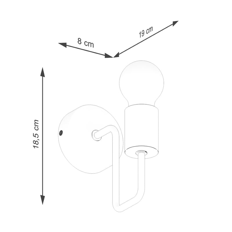 Wall lamp TIMBO white