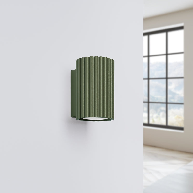 Wall light KARBON 10 olive green