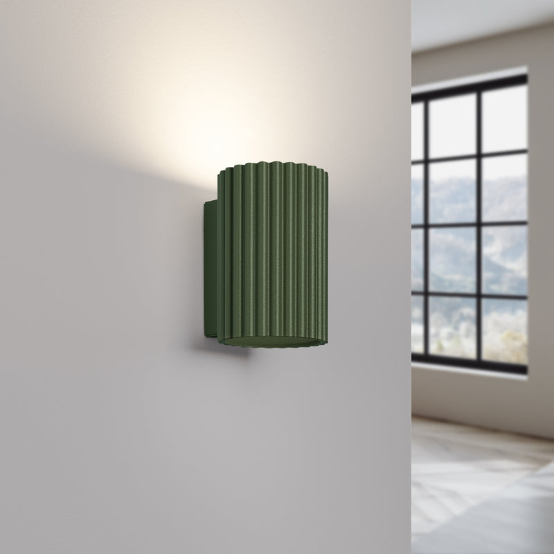 Wall light KARBON 10 olive green