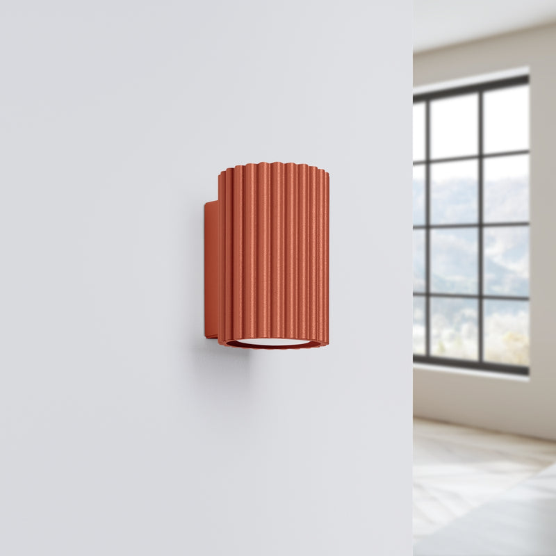 Wall light KARBON 10 red ochre