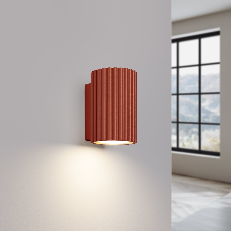 Wall light KARBON 10 red ochre
