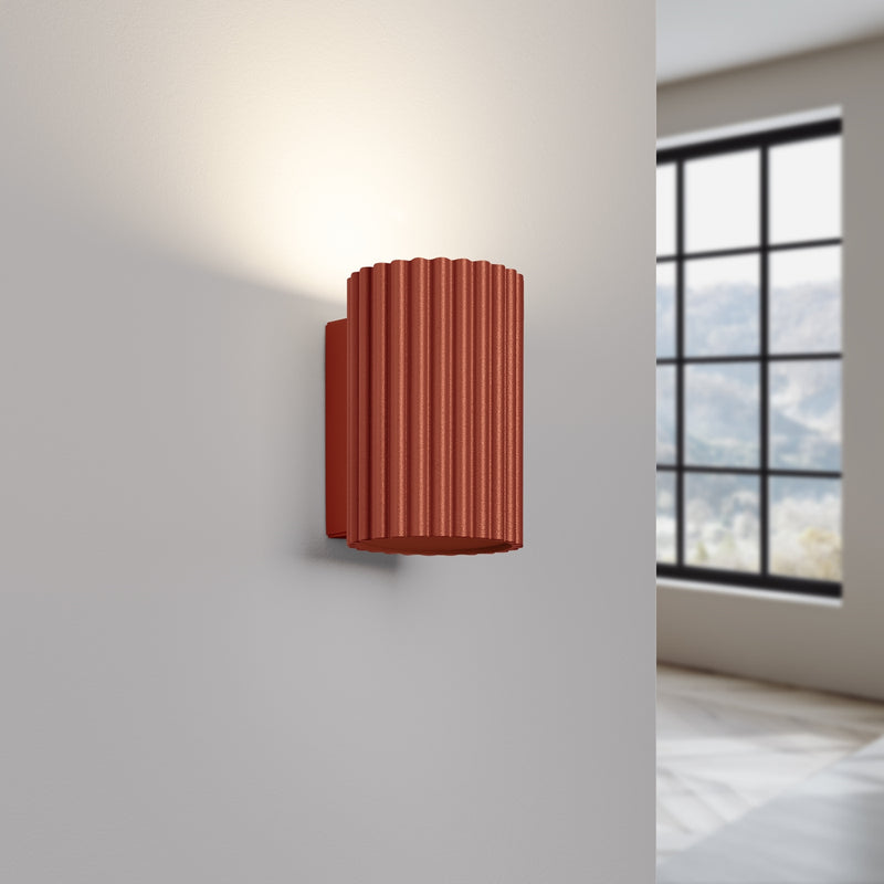 Wall light KARBON 10 red ochre