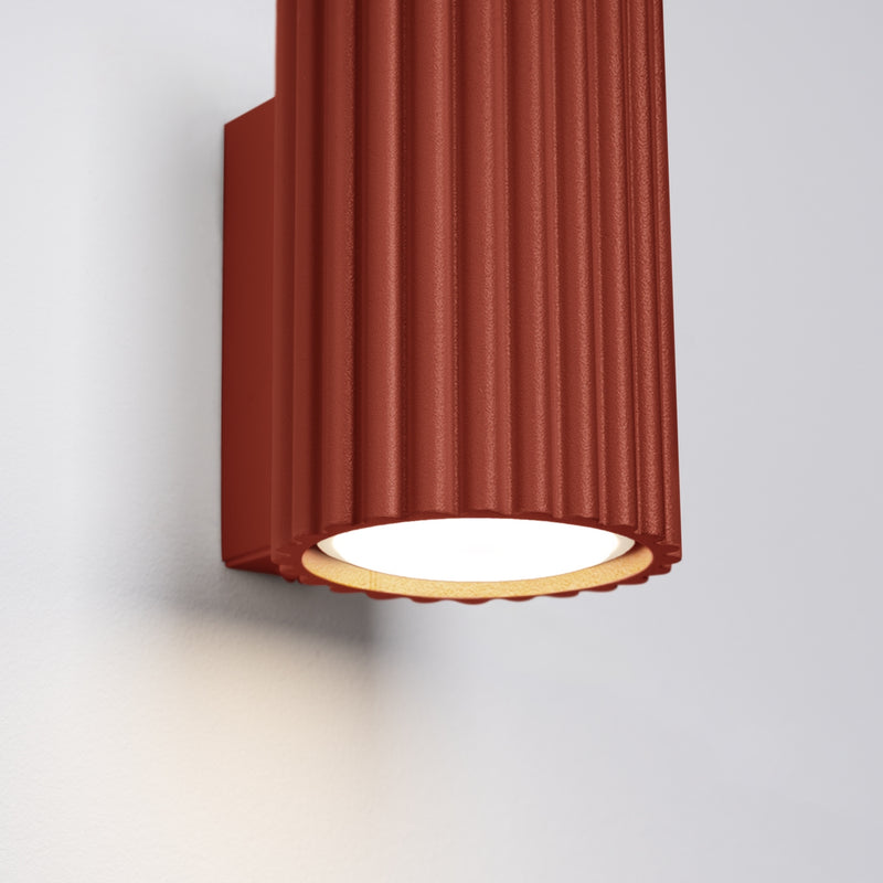Wall light KARBON 10 red ochre