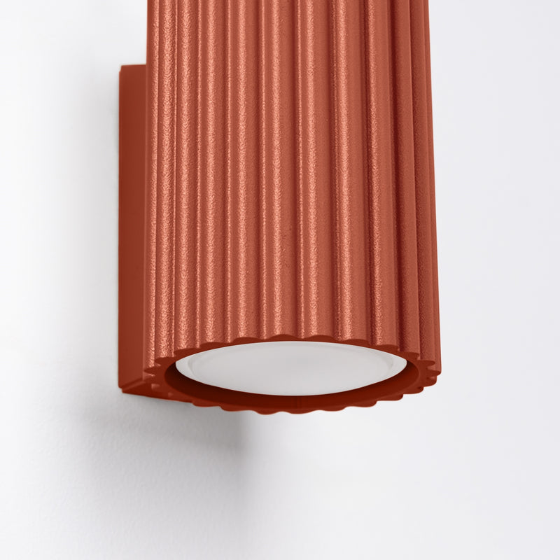 Wall light KARBON 10 red ochre