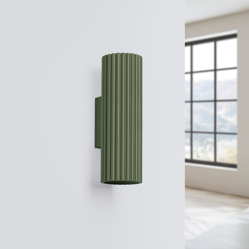Wall light KARBON 20 olive green