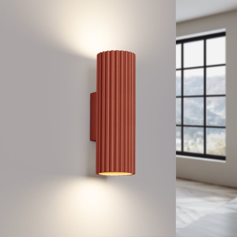 Wall light KARBON 20 red ochre