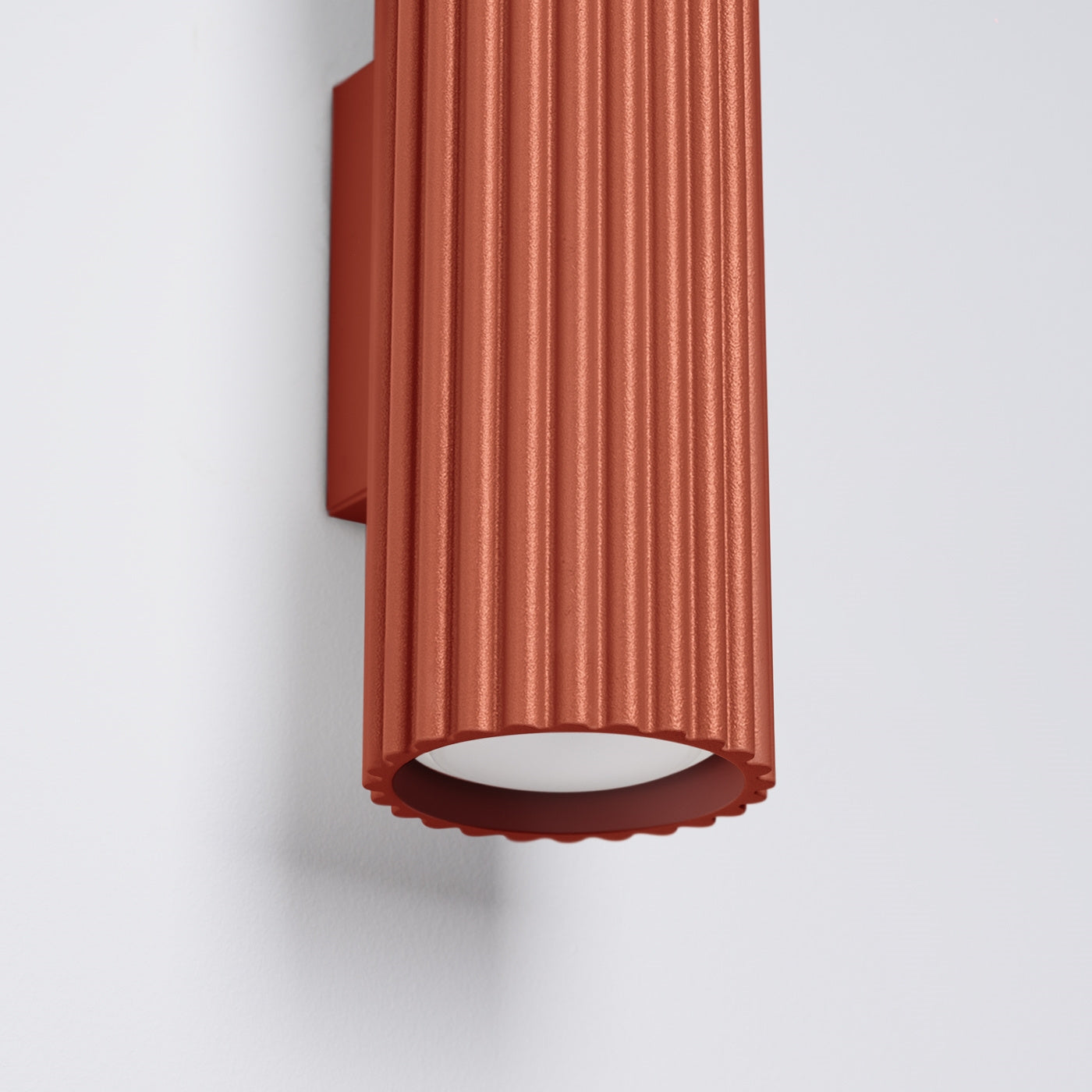 Wall light Karbon 20 ochre red aluminum modern design