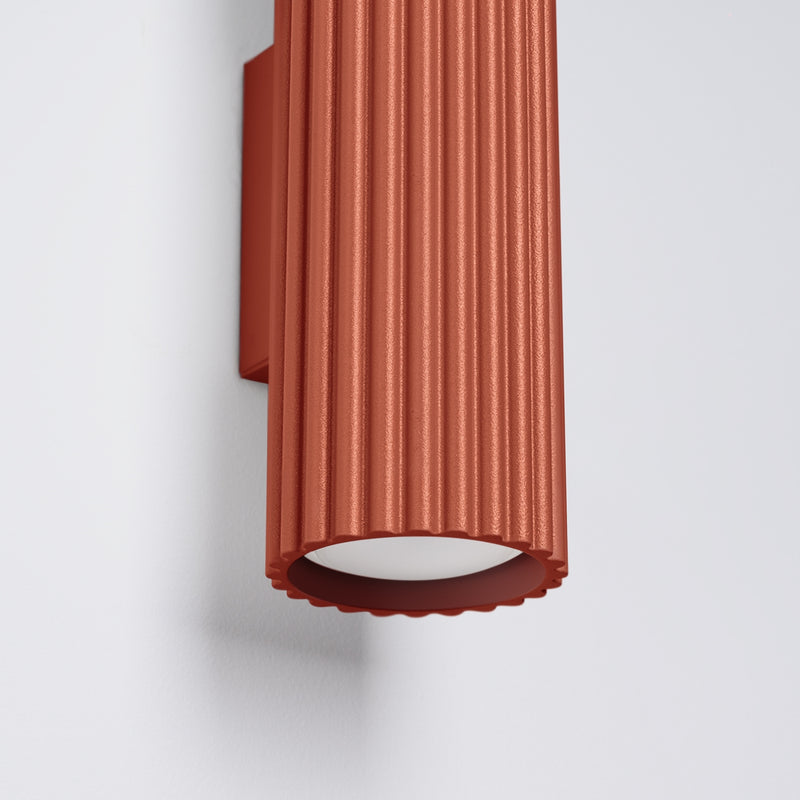 Wall light KARBON 20 red ochre