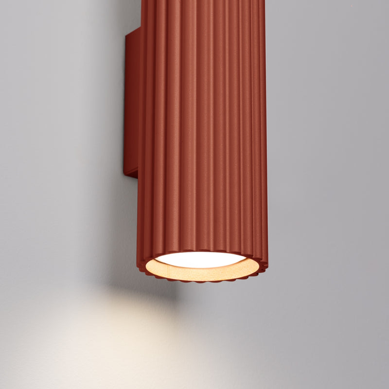 Wall light KARBON 20 red ochre