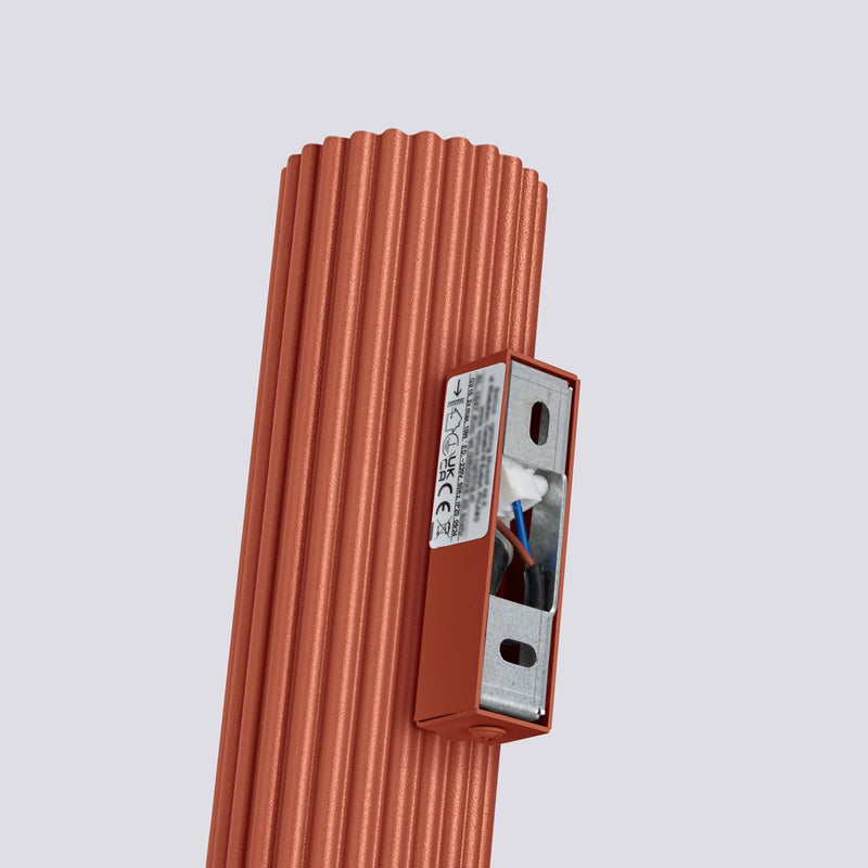 Wall light KARBON 20 red ochre