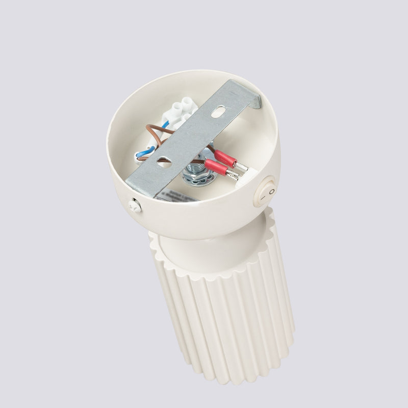 Wall light KARBON beige with switch