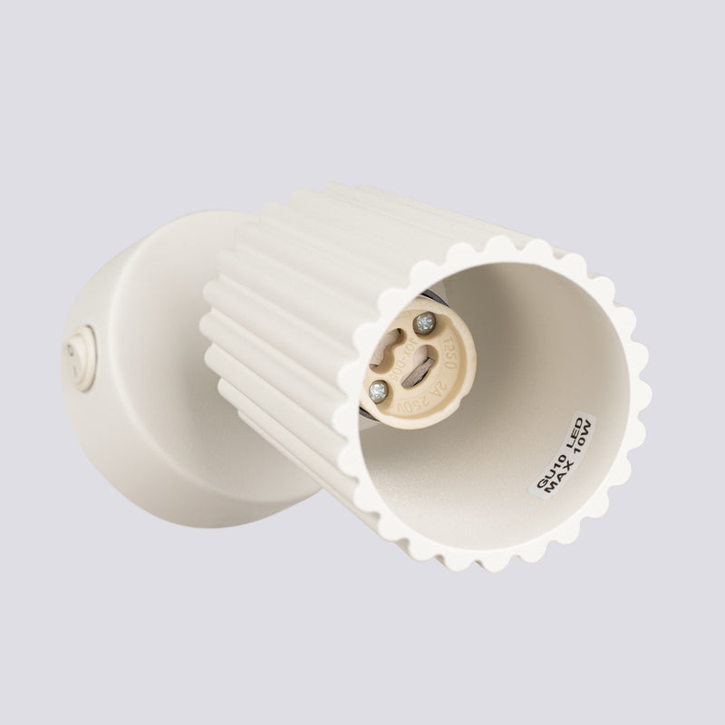 Wall light KARBON beige with switch