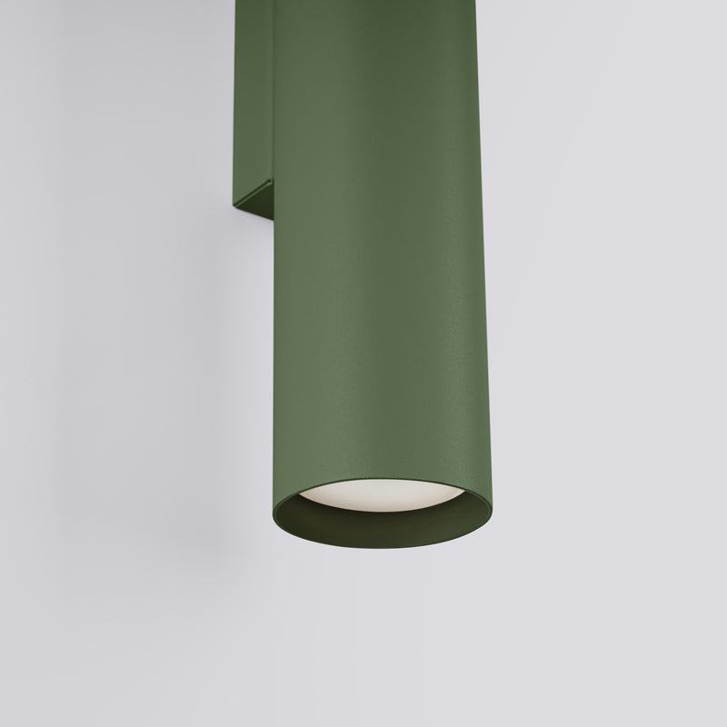 Wall light LAGOS 2 olive green – Modern wall lamp with two light sources