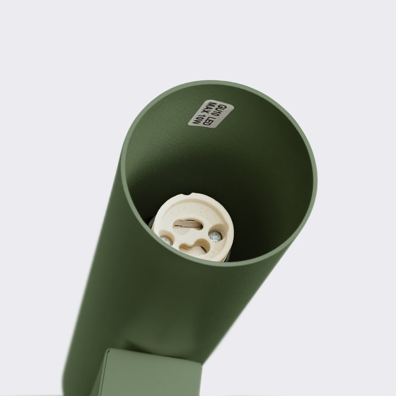 Wall light LAGOS 2 olive green – Modern wall lamp with two light sources