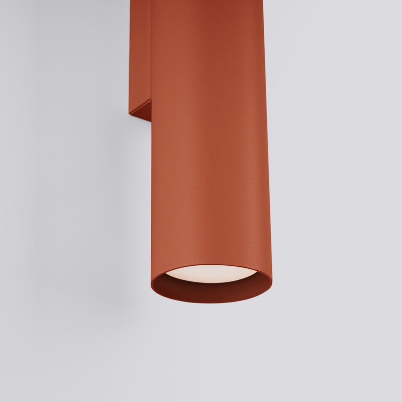 Wall light LAGOS 2 brick red – Modern wall lamp with two light sources