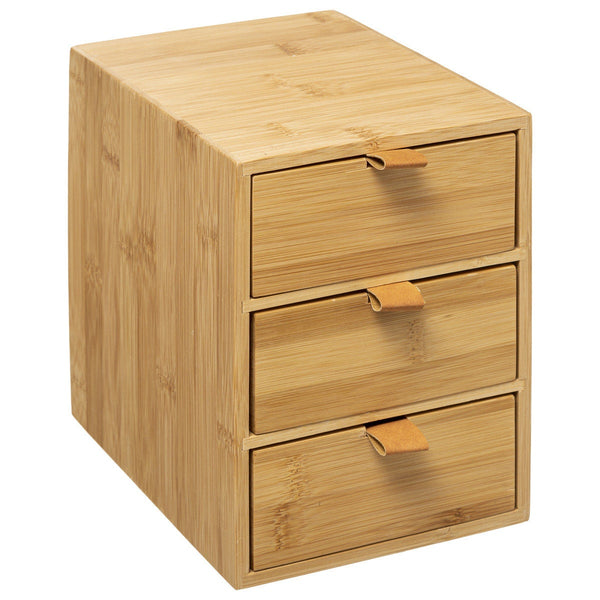 MEX bureau-organizer van 100% bamboehout met 2 lades