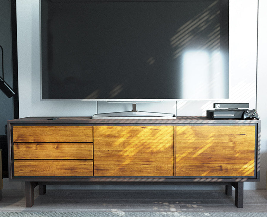 BARCELONA TV-Sideboard/Longboard Massivholz Kommode