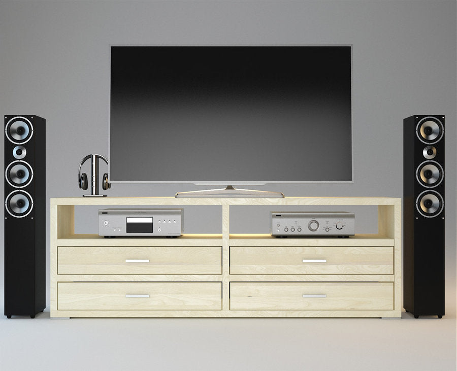 PEDENZA TV-Sideboard/Longboard Massivholz Kommode