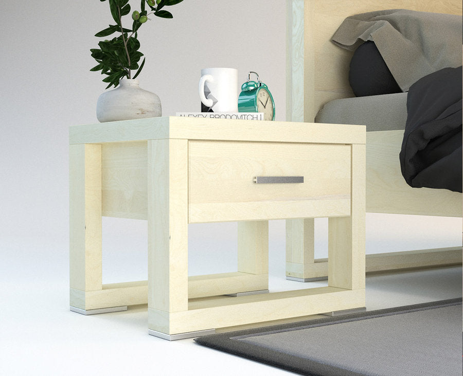 FERRARA Massivholz Nachttisch