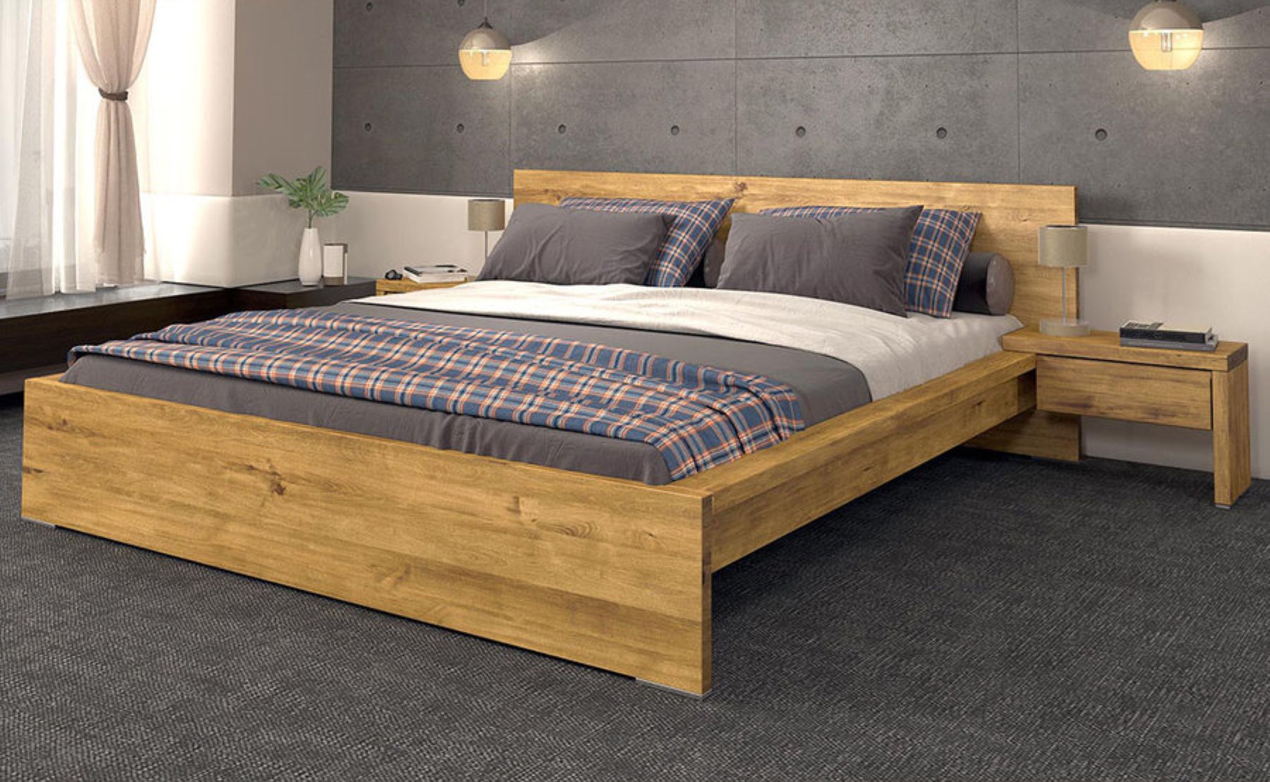 LONGBOARD Massivholzbett