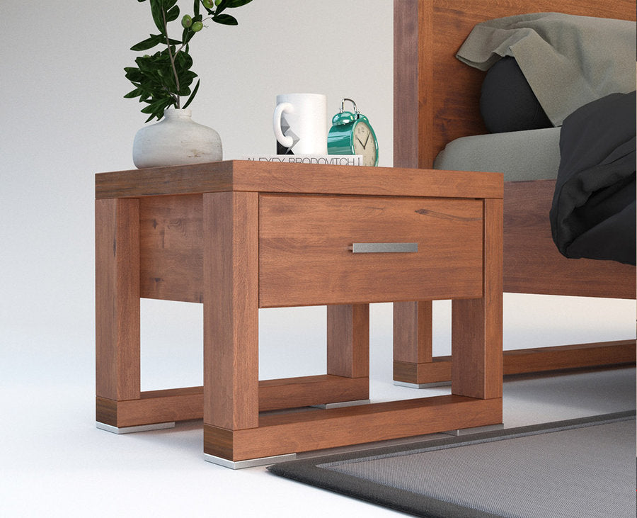 FERRARA Massivholz Nachttisch
