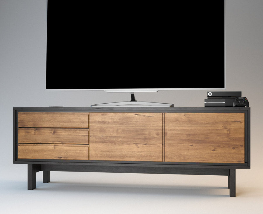 BARCELONA TV-Sideboard/Longboard Massivholz Kommode